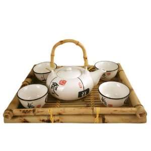 Contemporary Art Decor Porcelain tea set 5 pcs