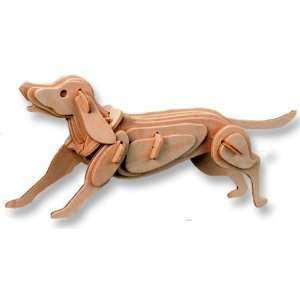  3 D Wooden Puzzle   Small Dog  Affordable Gift for your 