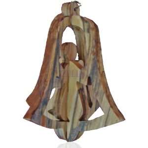  Bell Olive Wood Ornament 