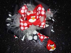 TODDLER GIRL ANGRY BIRDS BOUTIQUE HAIR BOW  