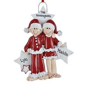  Personalized Santa Couple Christmas Ornament