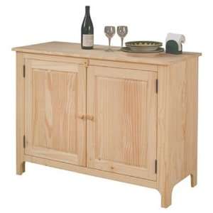   Wood Unfinished Kitchen Buffet / Sideboard / Cabinet