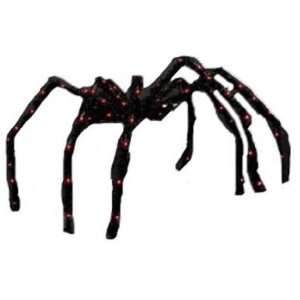  Halloween 25 X 34, Fuzzy Spider, with 70 Count Clear 