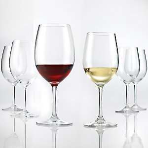 Break Free PolyCarb Cabernet & Chardonnay Wine Glasses  Set of 8 