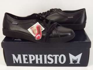   Womens shoes black leather Mephisto Joan 9.5 M walking sneakers  