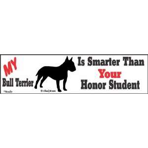  Bull Terrier Honor Bumper Sticker Automotive