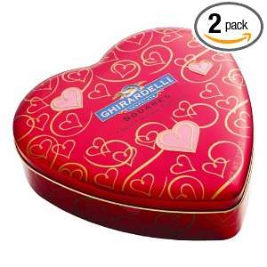   19 Ounce Heart Tins (Pack of 2)  Grocery & Gourmet Food