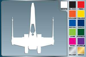 Star Wars X WING FIGHTER Silhouette cut vinyl decal #1  