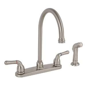   Sanibel Two Handle Kitchen Faucet with Matching Spray, Brushed Nickel