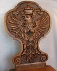 Antique Black Forest Walnut Page Chair Imperial Prussian Crest Eagle 