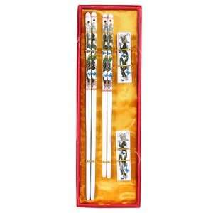  Chinese Dragon Porcelain Chopsticks