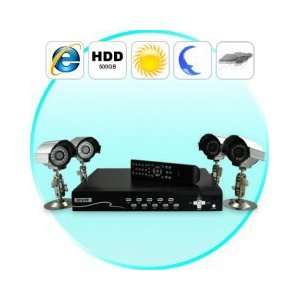   Complete 4 Camera Surveillance System with 500 Gb DVR