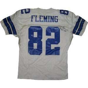  Cory Fleming Signed Dallas Cowboys game used authentic 