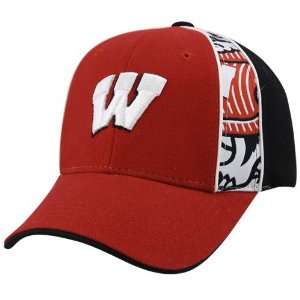 Top of the World Wisconsin Badgers Red Youth Hide N Peek Hat  