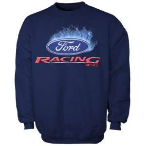  Ford Navy Blue Racing Crew Sweatshirt