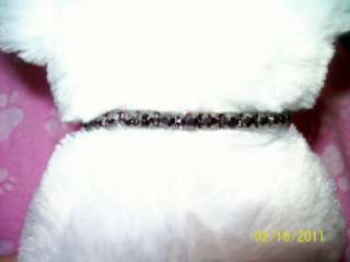 BLACK DIAMOND Dog Necklace 6 1/2 TINY CHIHUAHUA Puppys  