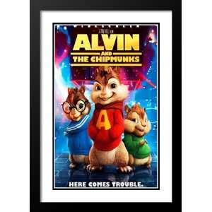  Alvin and the Chipmunks 20x26 Framed and Double Matted Movie 