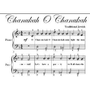  Chanukah O Chanukah Easy Piano Sheet Music Traditional 