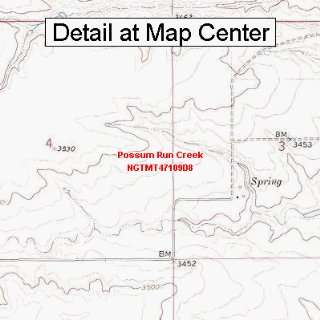   Map   Possum Run Creek, Montana (Folded/Waterproof)