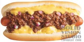 24 Chili Cheese Hot Dog Concession Trailer Sign Decal  