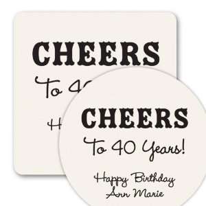  CHEERS Personalized Disposable Coasters