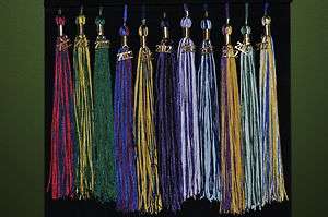 GRADUATION TASSEL WITH 2012 CHARM TO GO WITH YOUR CAP & GOWN 9 inches 
