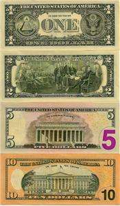   Uncirculated Star Note Collection $1 $5 $10 + $2 Bill 
