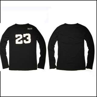NEW MATCH Mens crew neck cotton Casual Shirts Black Size M L XL 