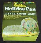 WILTON Little Lamb 3D EASTER Cake Pan 502 2014 Instruct