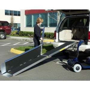 Ft Trifold Electric Scooter Wheelchair Ramp 7 x 2 5  