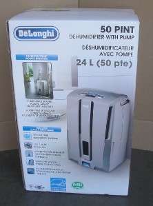 NEW DeLonghi Energy Star 50 Pint Dehumidifier w Pump DD50PC $399 NO 
