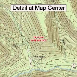  USGS Topographic Quadrangle Map   Elk Grove, Pennsylvania 