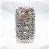 Bling blingy butterfly pearl cover case for iphone 4 4S  