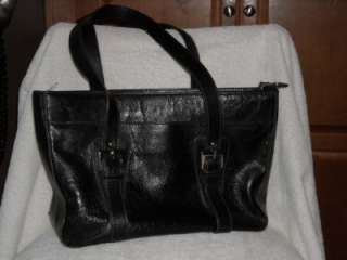   pebbled leather tote ETIENNE AIGNER purse handbag GUC see Pics  