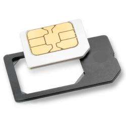 Luxmo Micro SIM Card Adapter with Cutting Label for iPhone 4 