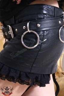 RTBU Punk NANA Leather HIPSTER Mini Skirt+Garter+Shorts  
