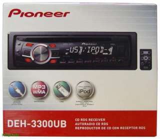 Pioneer DEH 3300UB (DEH3300UB) Stereo w/ iPod Control  