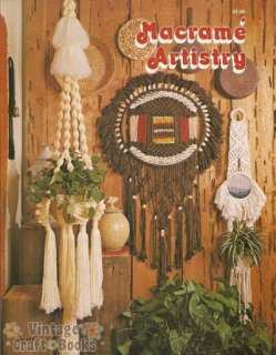 Macrame Artistry Vintage Patterns Curtain Hanging Shelf  