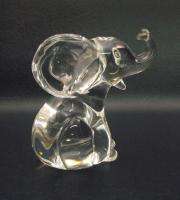 Clear Glass/Crystal Elephant Figurine Paperweight~Murano? (GW1)  