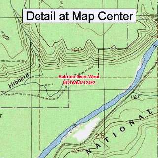 USGS Topographic Quadrangle Map   Salmon River West, Washington 