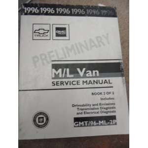  1996 PRELIMINARY GMC M/L Van Service Manual Book 2 of 2 (GM 
