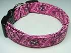 charming pink black bandana dog collar small 
