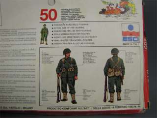 ESCI WWII U.S. Toy Soldier Plastic Action Figures 1/72  