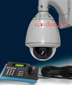 CCTV 7 27xZoom Hi Speed PTZ Camera 4 Axis Joystick Kit  
