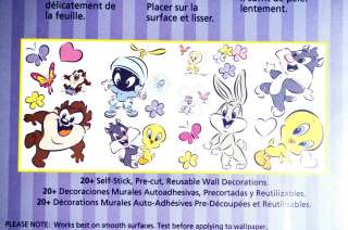 21 Looney Tunes 4 sheet 17x10 Wall Stickers Baby Room Decals Stick Ups 