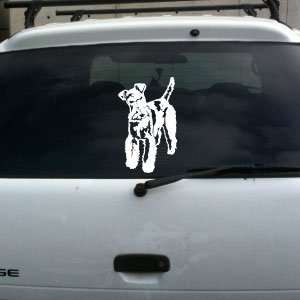  Wire Fox Terrier Dog vinyl decal large 