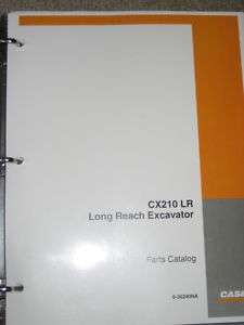 Case CX210 LR Excavator Parts Manual Book Catalog  