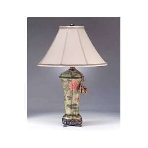 30 Floral and Butterfly Porcelain Lamp by Sedgefield   Hand Painted 