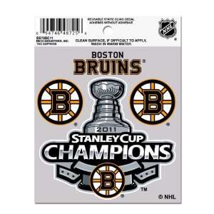  NHL Boston Bruins Stanley Cup Champions Small Static 
