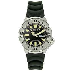 Seiko Diver Mens Automatic Black Dial Watch  